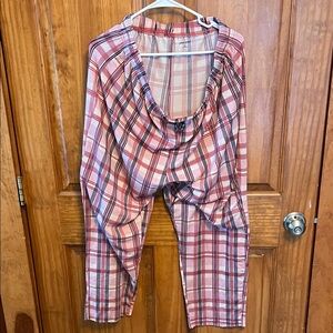 Life Is Good Pink and Cream Sleepwear